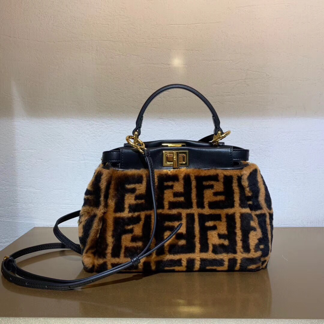 F**di peekaboo handbags-27cm