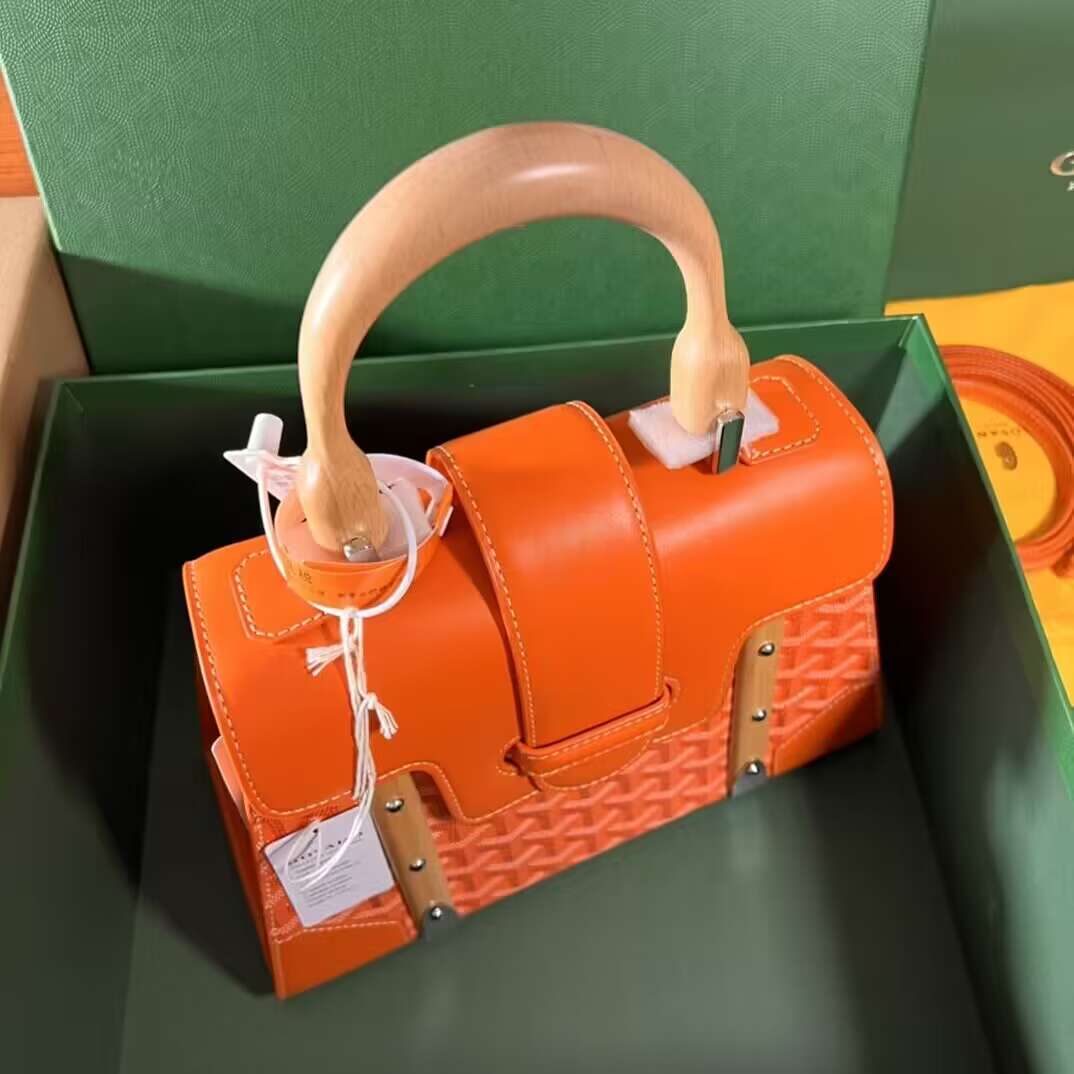 Go*ard coated canvas and leather saigon top handle bag-28cm