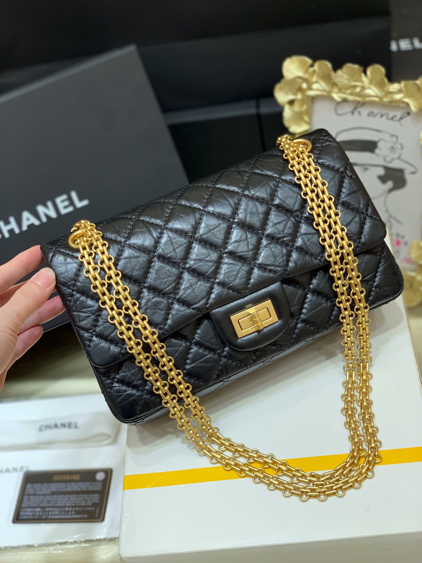 Ch@nel Reissue 2.55 Flap Bag -28CM