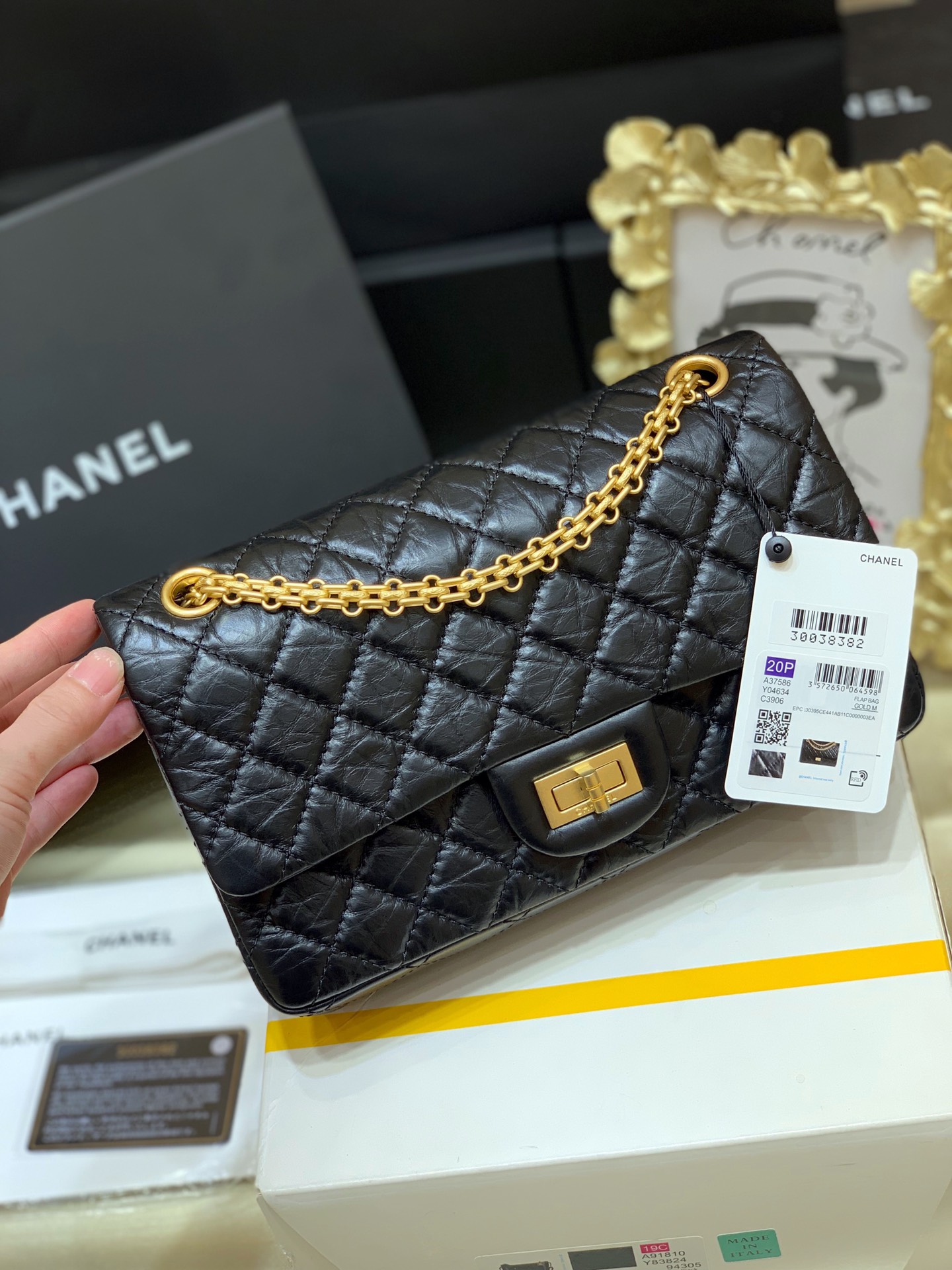 Ch@nel Reissue 2.55 Flap Bag -28CM