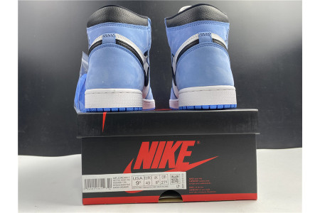 AIR JORDAN 1 RETRO HIGH WHITE UNIVERSITY BLUE BLACK 555088-134