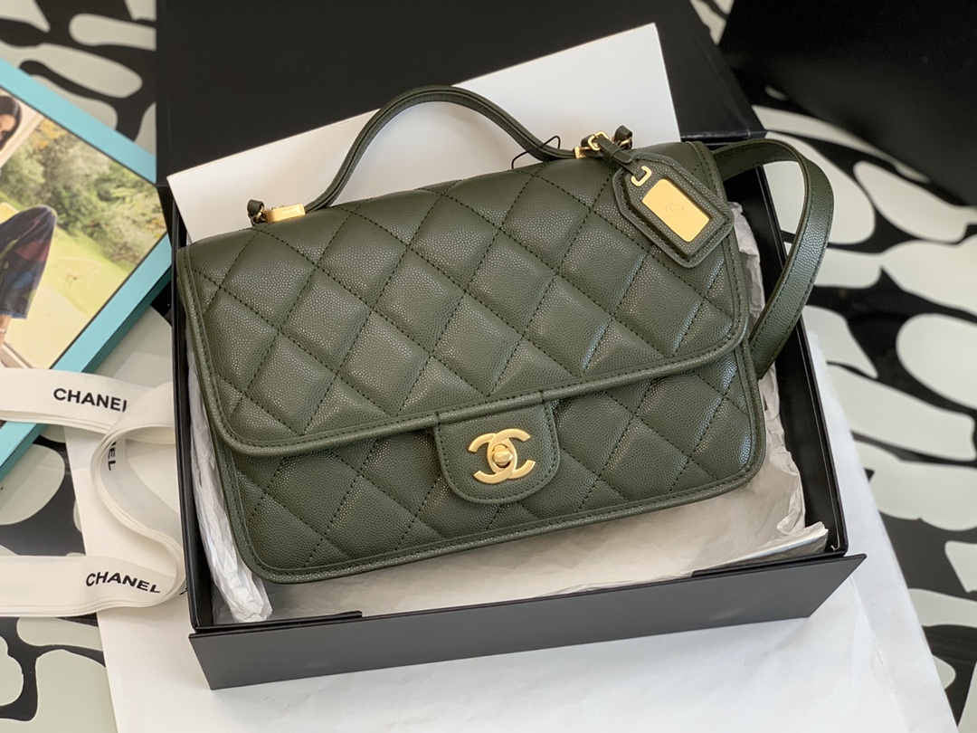 Ch@nel Flap Bag-25*21*7CM