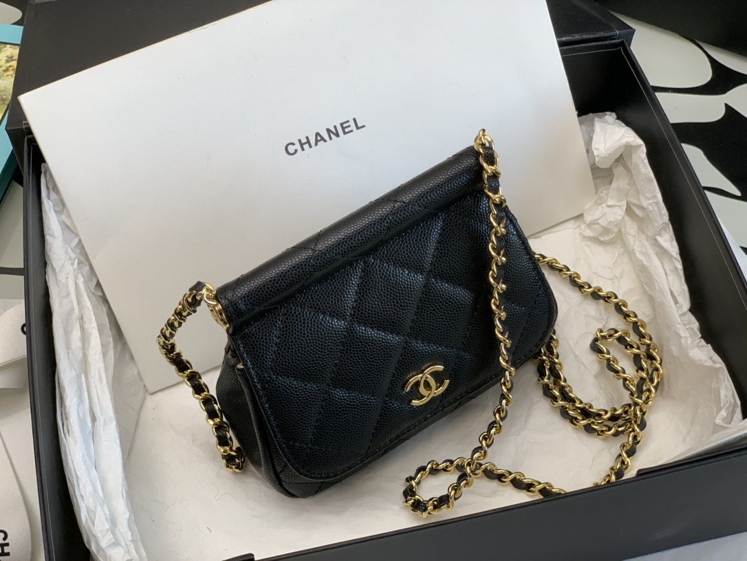 Ch@nel Flap Bag-12.5*14*6CM