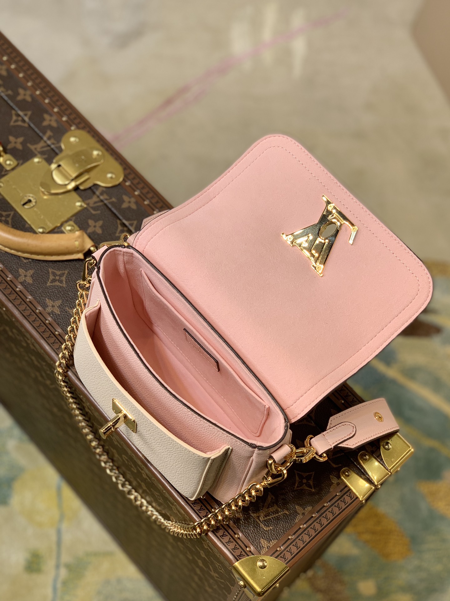 l0*is V*t0n lockme tender handbags pm- m58554-19*13*8cm