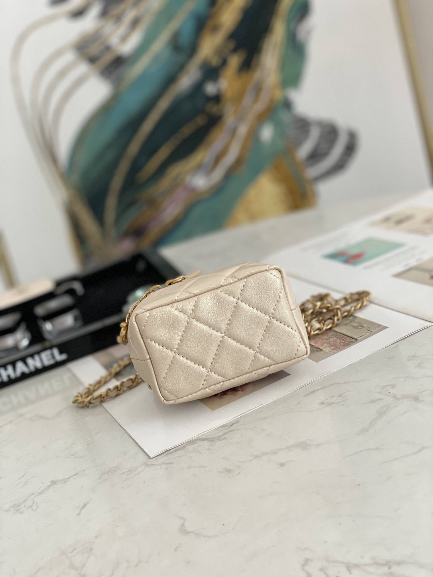 Ch@nel Vanity Bag-11.5x12x7CM