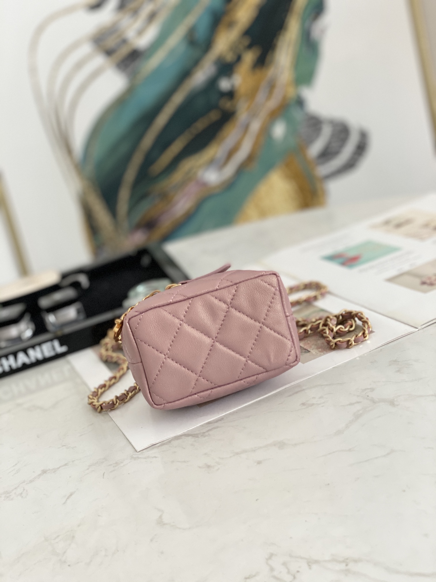 Ch@nel Vanity Bag-11.5x12x7CM