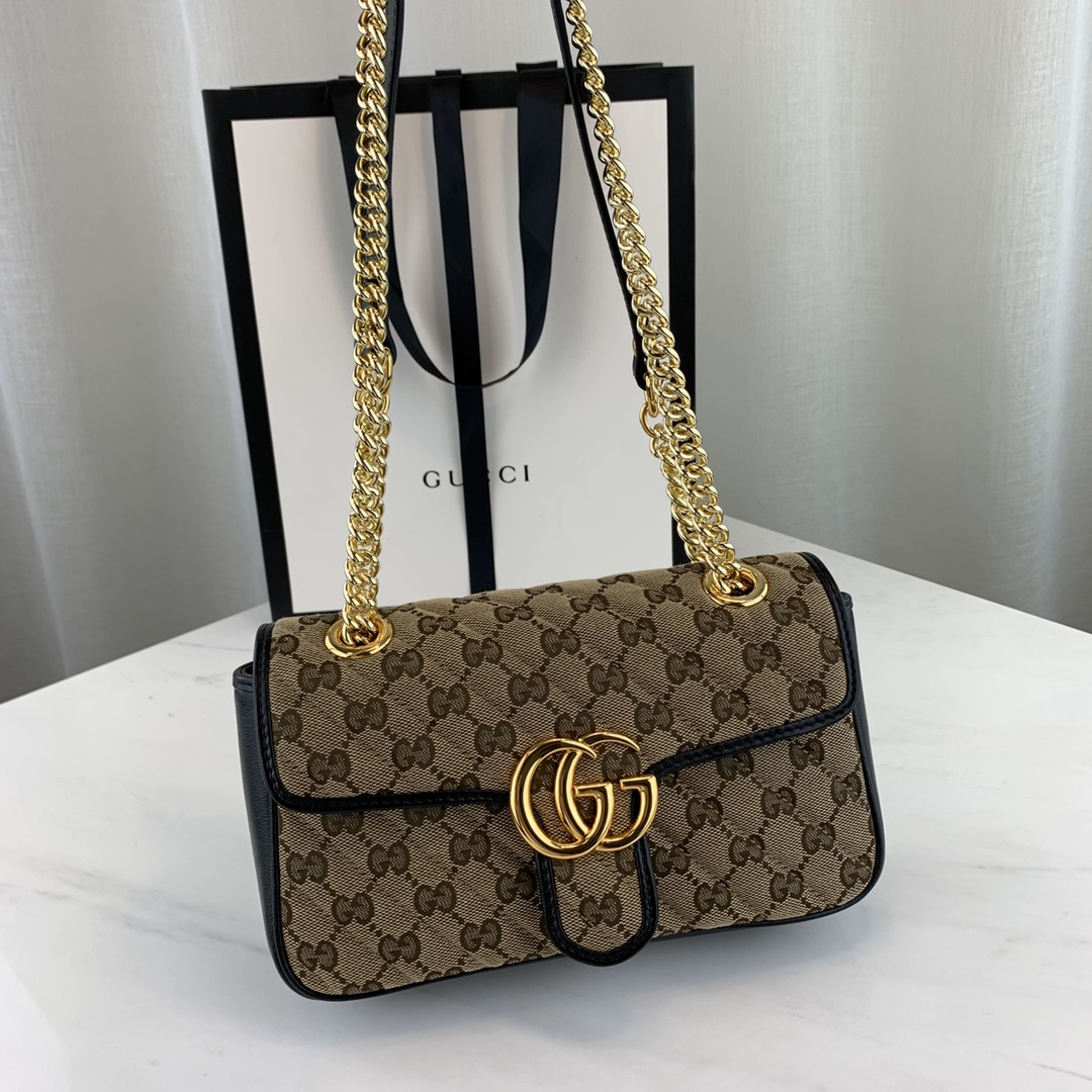 G*u*i marmont bag-14*23*6cm