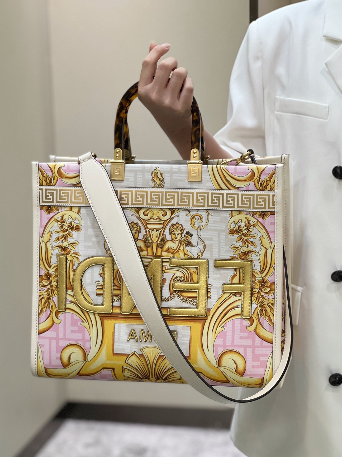 F**di & versace tote-36*17*31cm