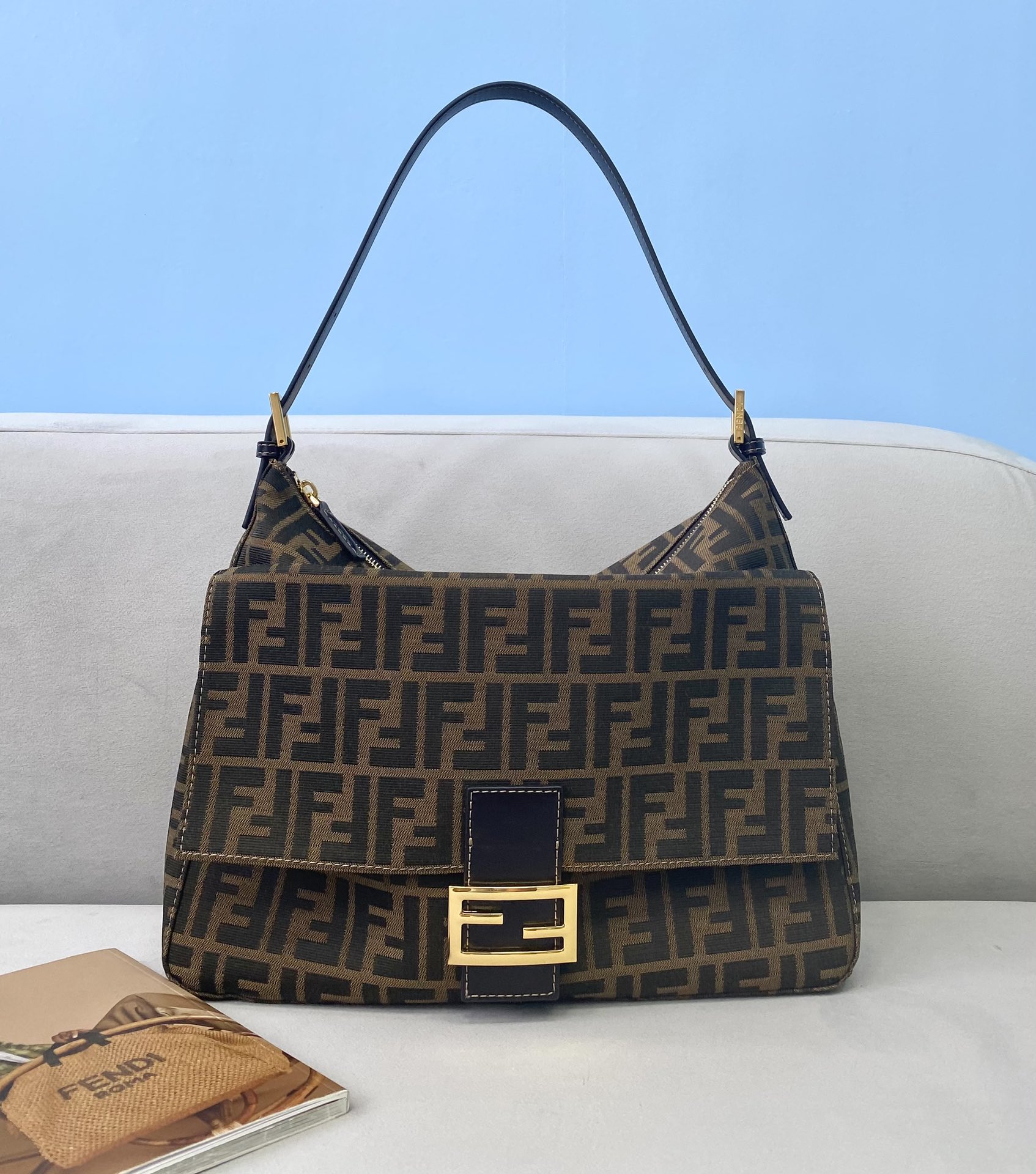 F**di vintage handbags-34×9×26cm