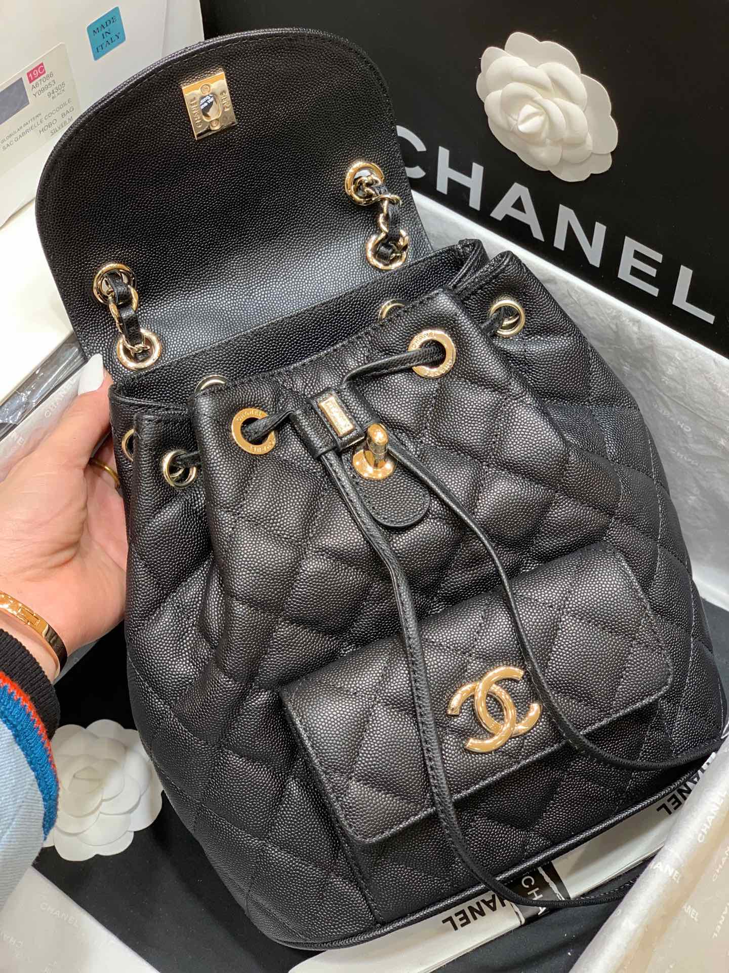Ch@nel Backpack -22.5x24x12CM