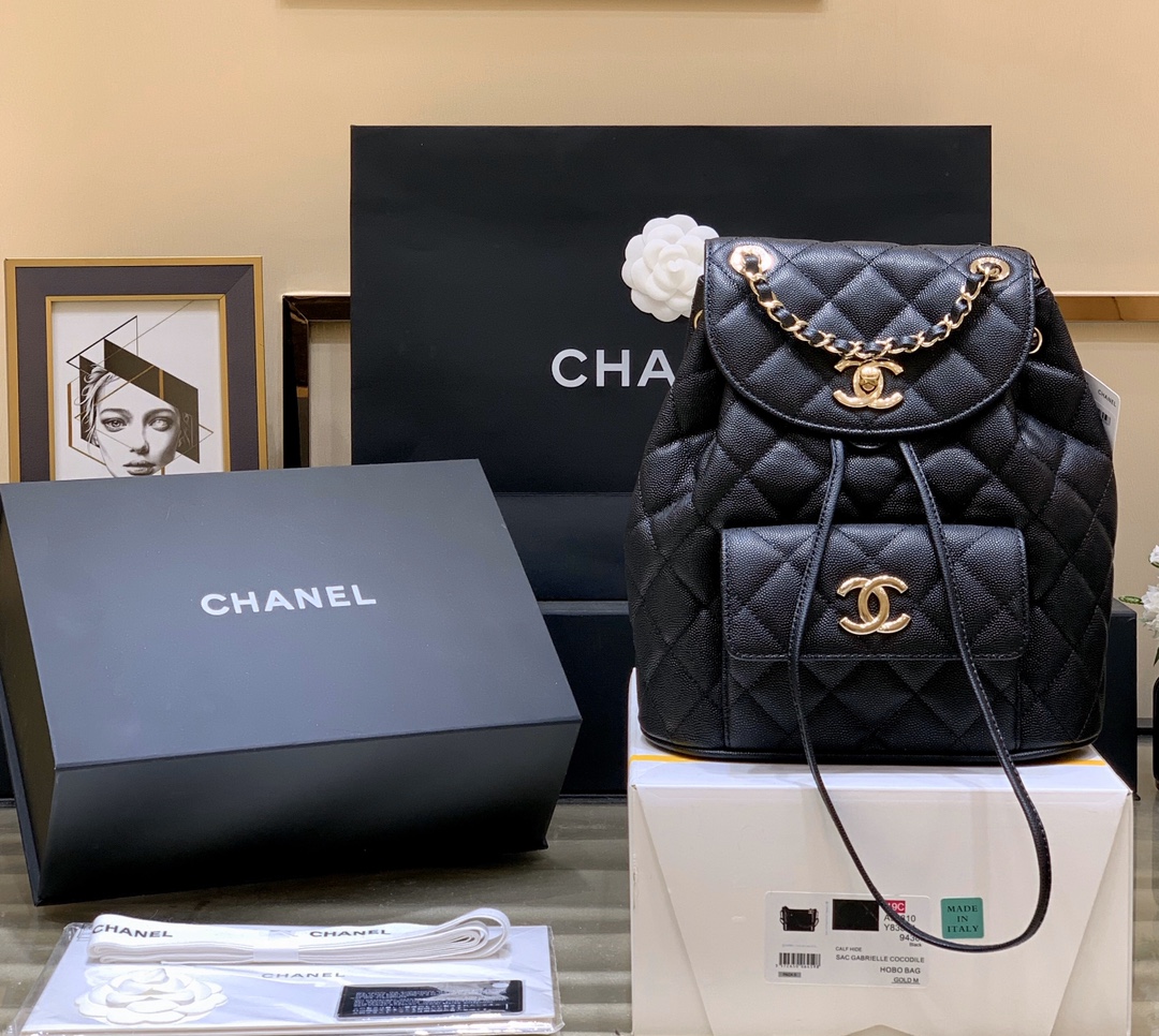 Ch@nel Backpack -22.5x24x12CM