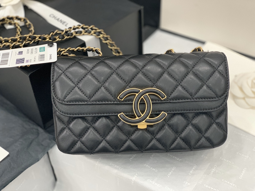 Ch@nel Flap Bag-22X7X13CM