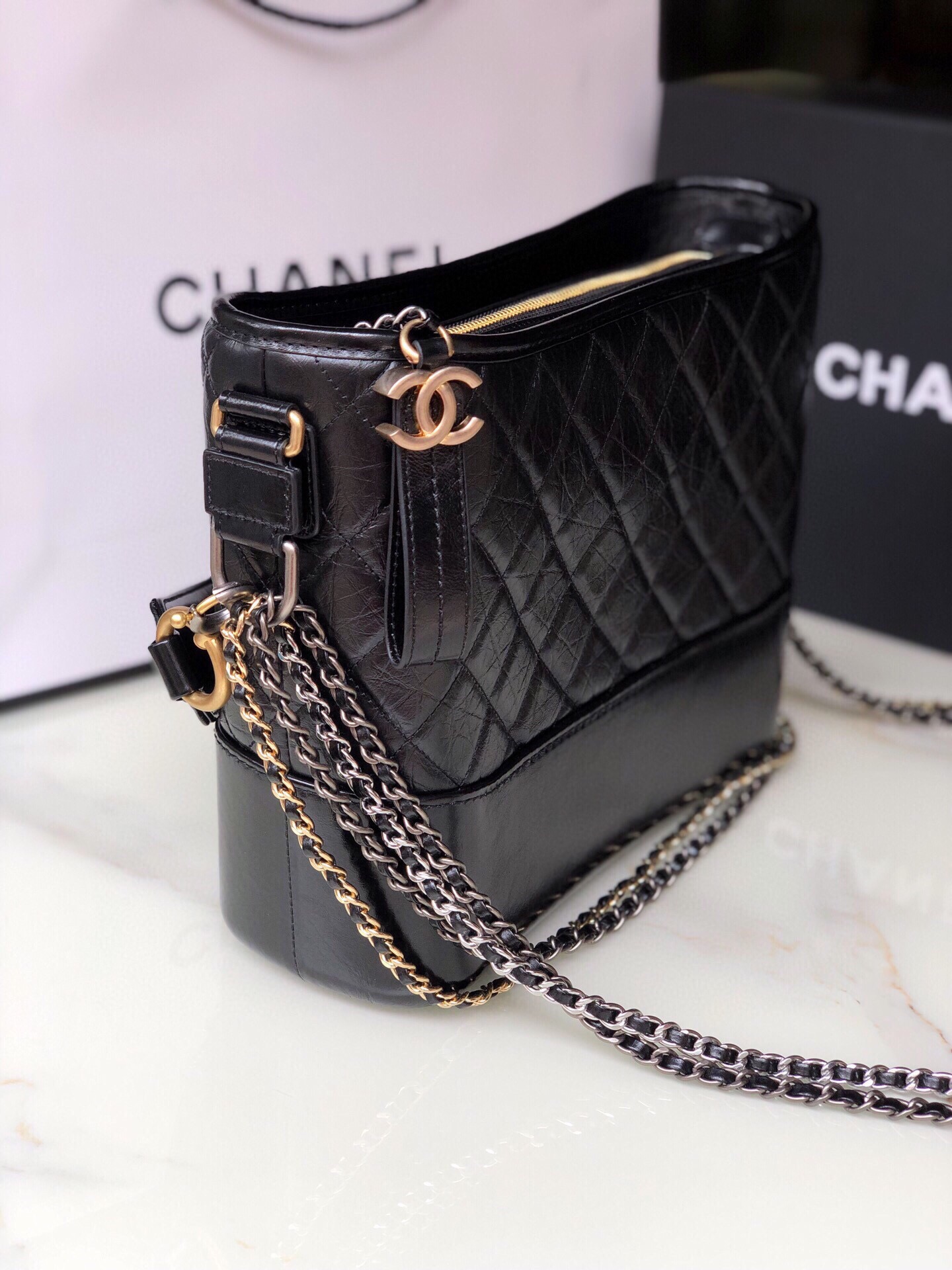Ch@nel Large Gabrielle Handbags-28CM