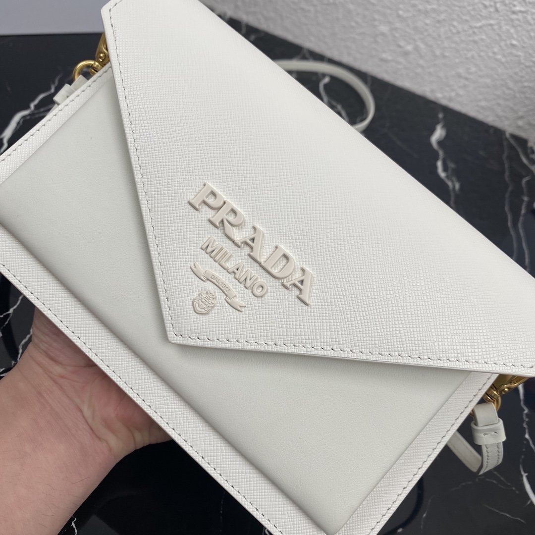 Pra*a 1bp020 saffiano chain bag-20*12*4cm