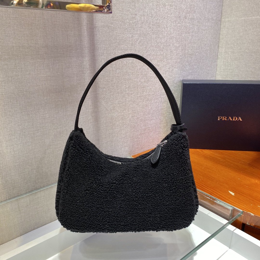Pra*a nylon ne515 hobo bag-23*14*5cm
