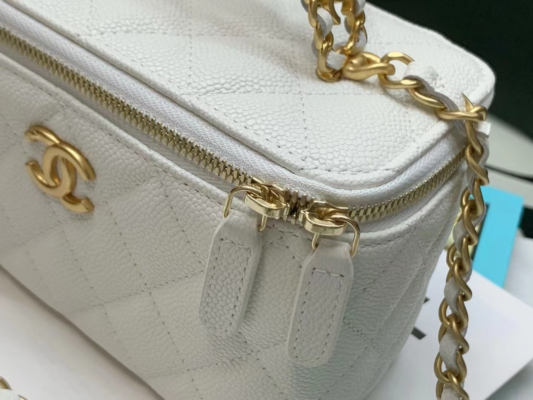 Ch@nel Cosmetic Bag-Caviar-18CM