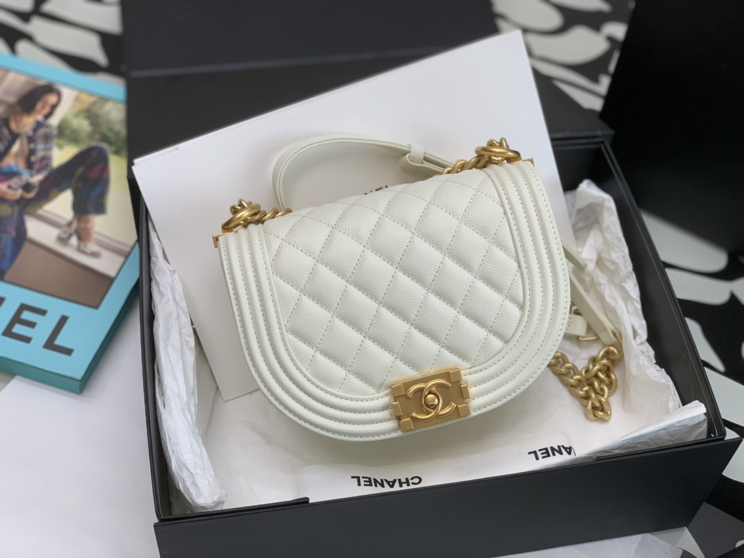 Ch@nel Boy Bag-18*12.5*6CM