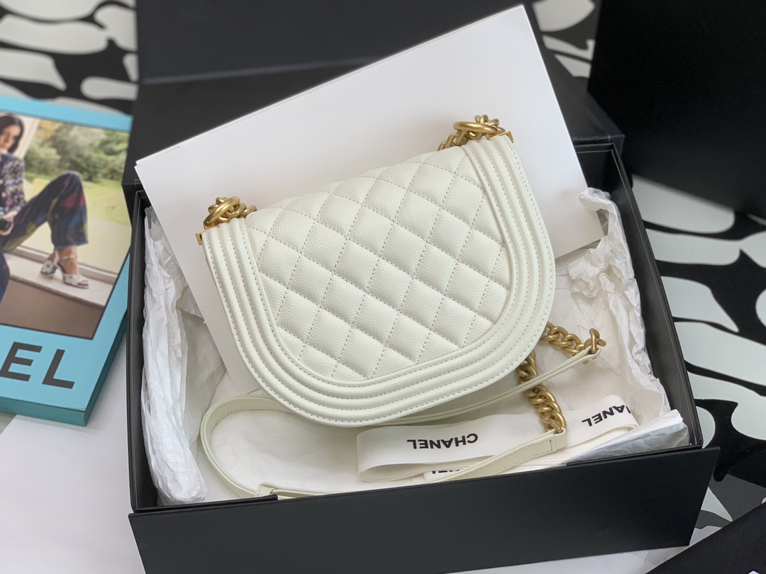 Ch@nel Boy Bag-18*12.5*6CM