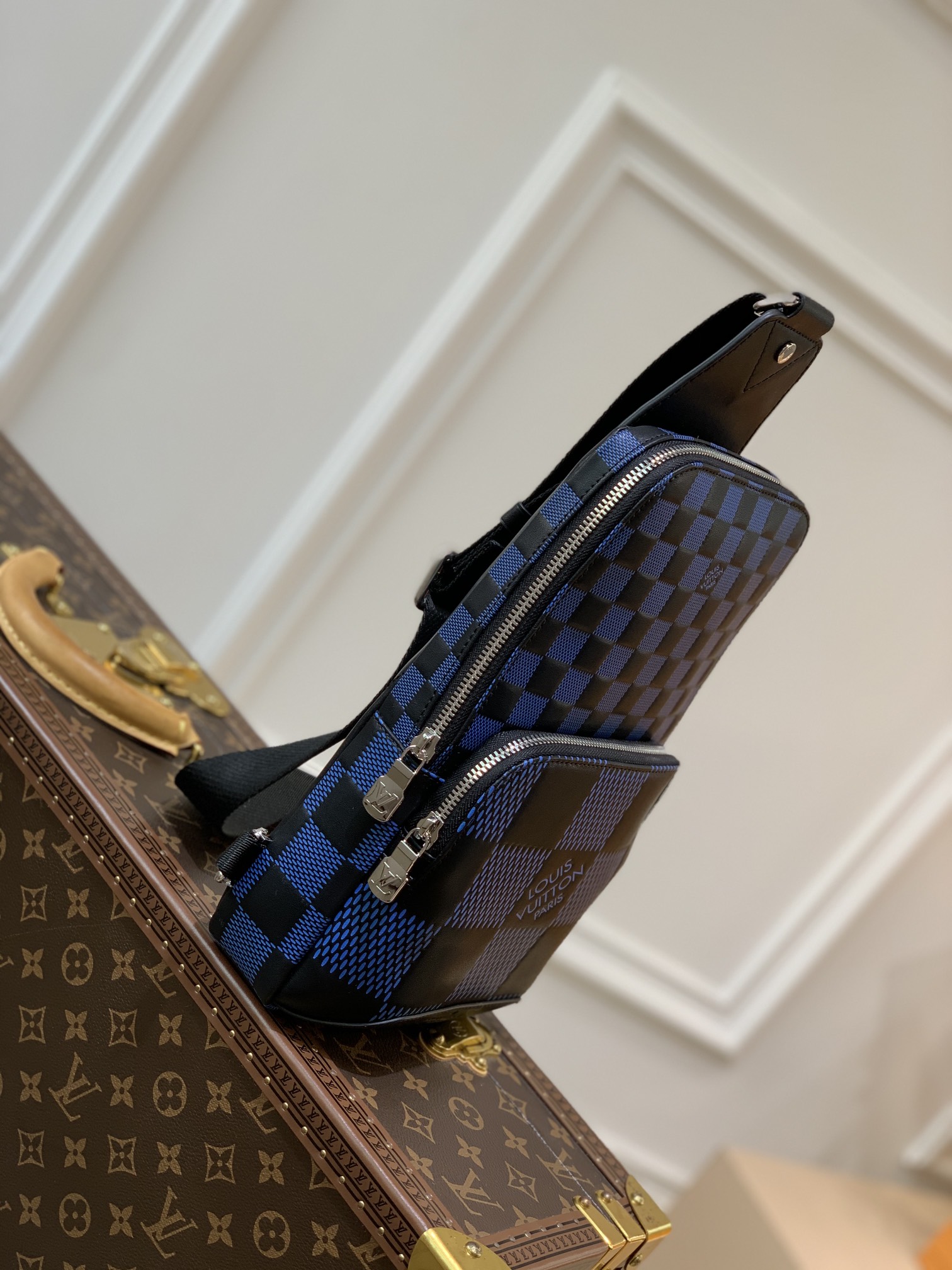 l0*is V*t0n damier graphite avenue bag-20 *31 x*10cm