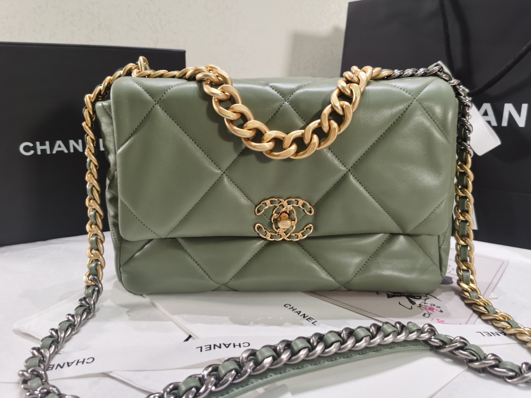 Ch@nel 19 Flap Bag-26&30CM
