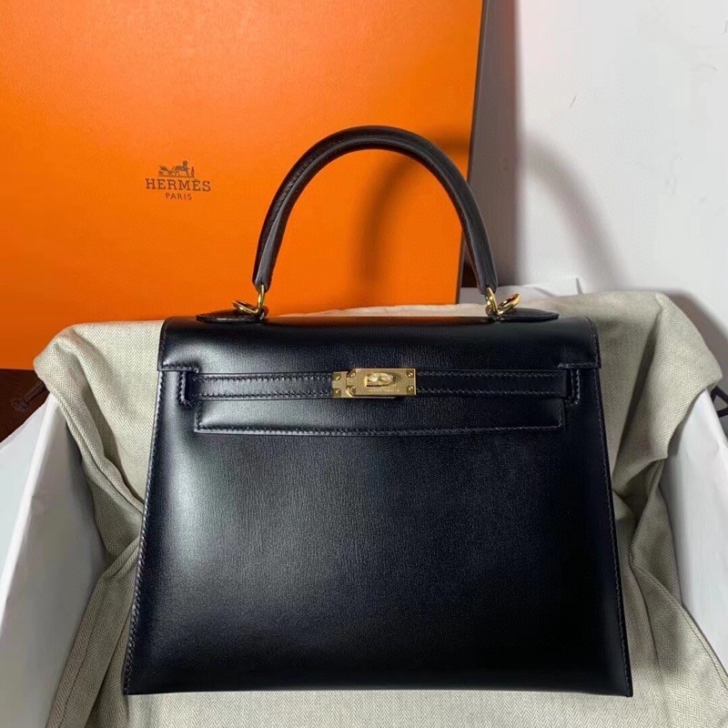 H**mes kelly 25cm-box leather