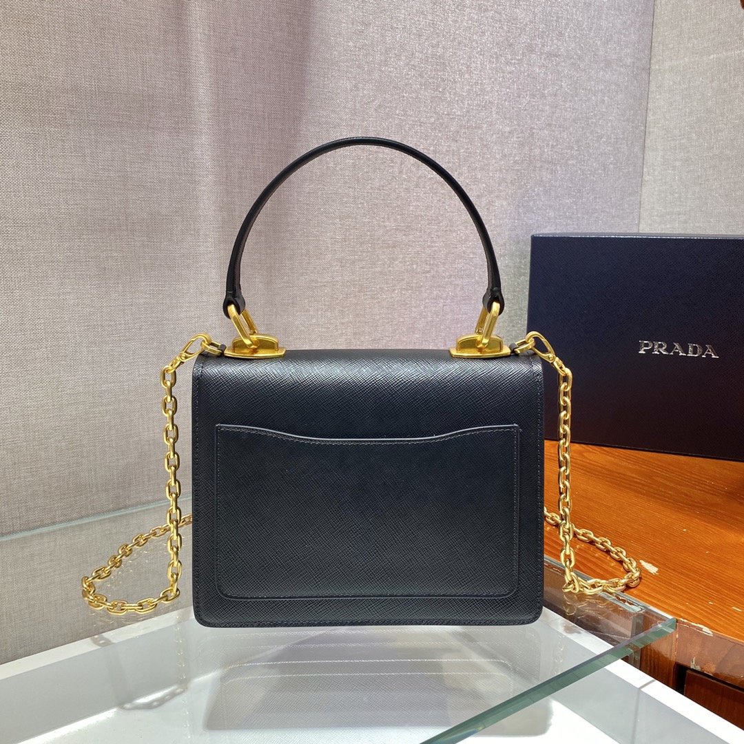 Pra*a 1bd021 chain bag-20*17*8.5cm