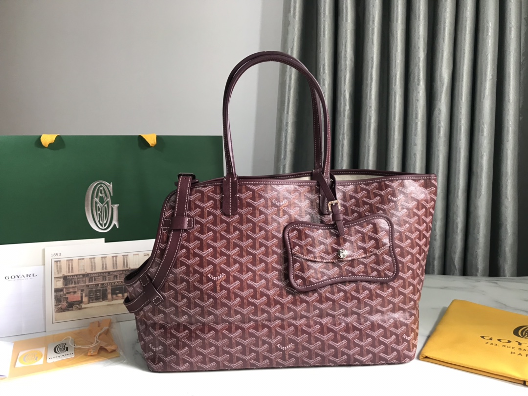Go*ard chien gris & pocket-27*15*33.5cm