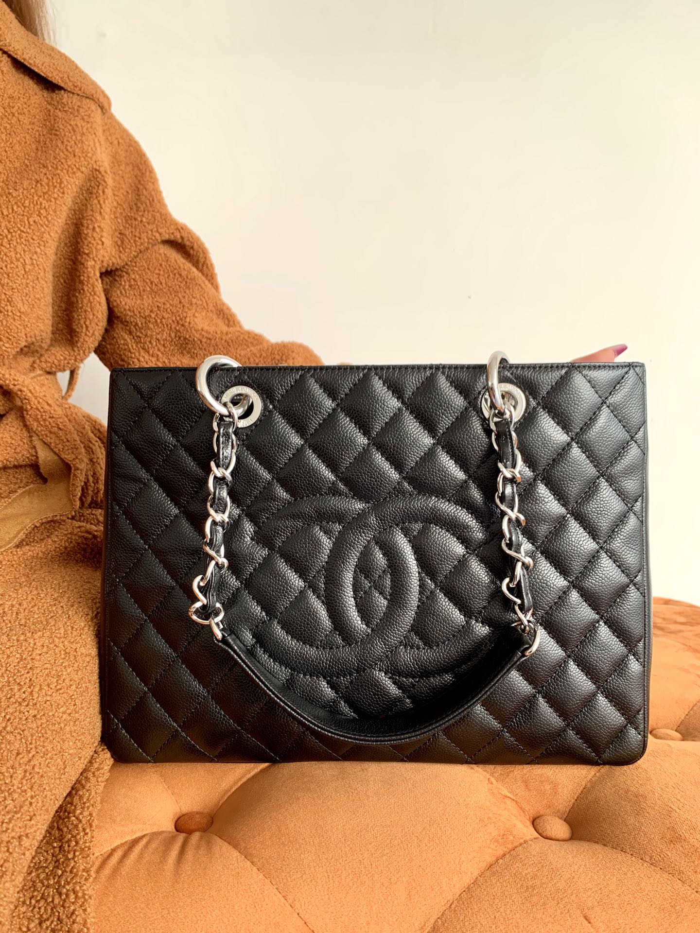 Ch@nel Grand Shopping Tote-34x24x12CM