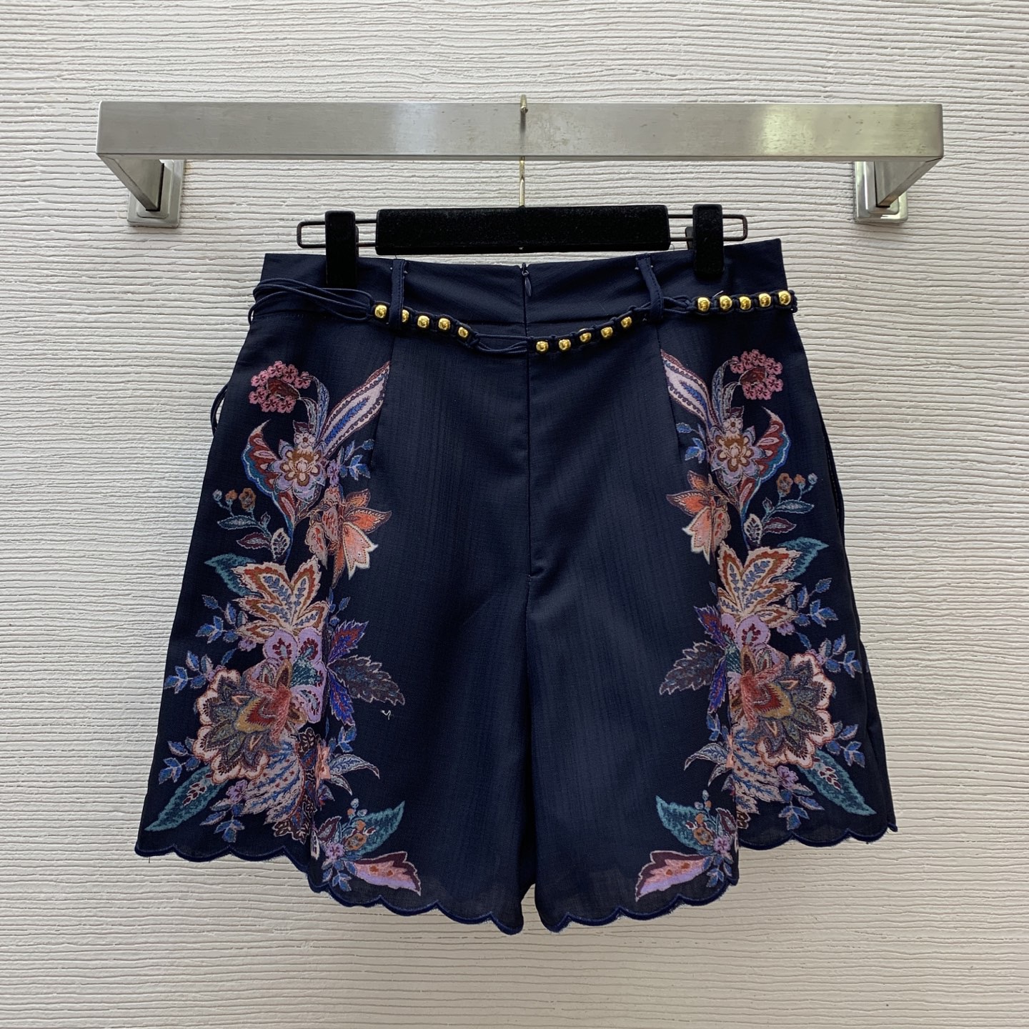 Zimmermann Floral Print Cotton-Linen Blouse & Pleated Pants Set
