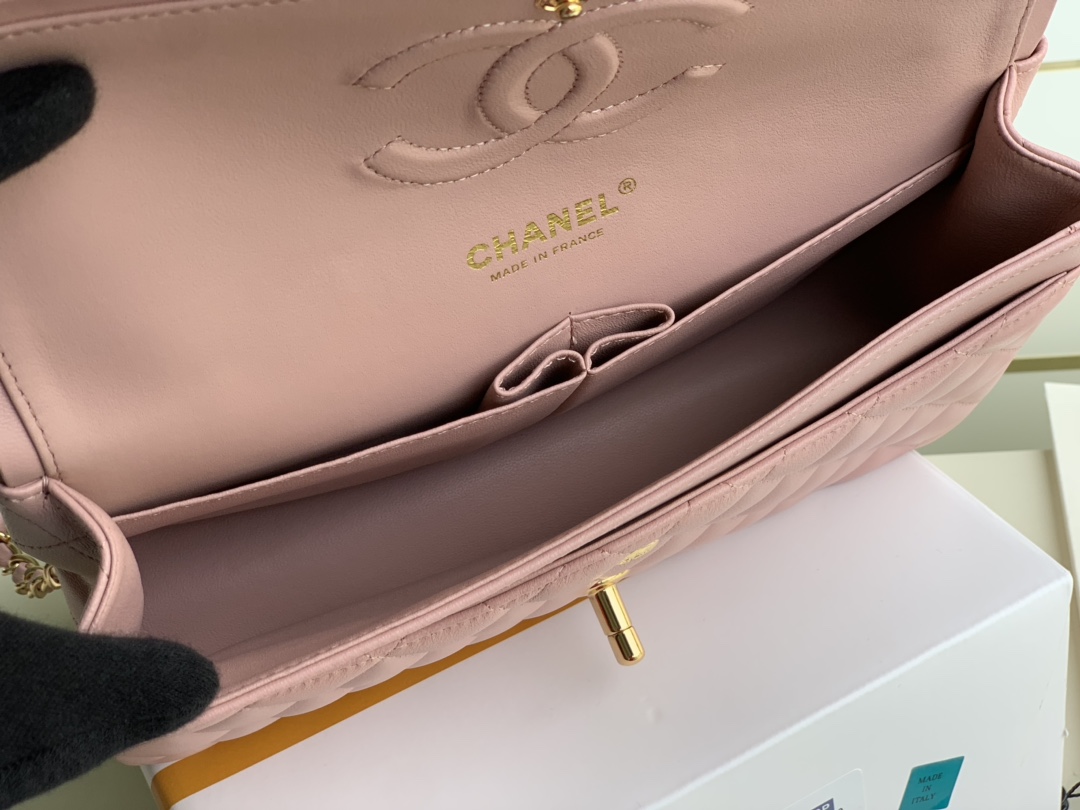 Ch@nel Flap Bag-Lambskin-25CM
