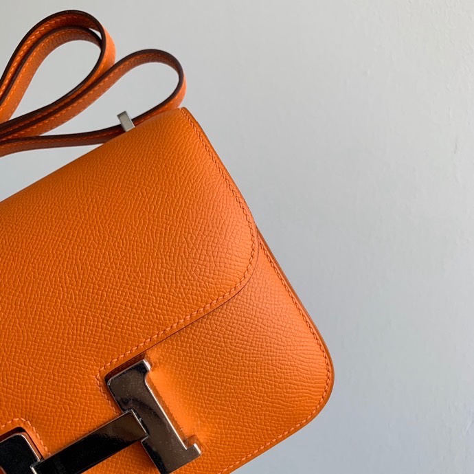 H**mes constance epsom leather-19cm