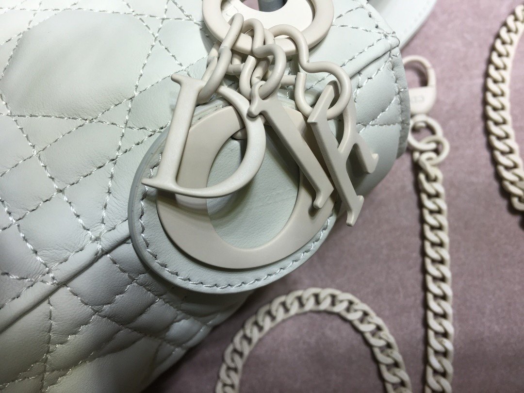 lady D*or with lambskin-17*15*8cm