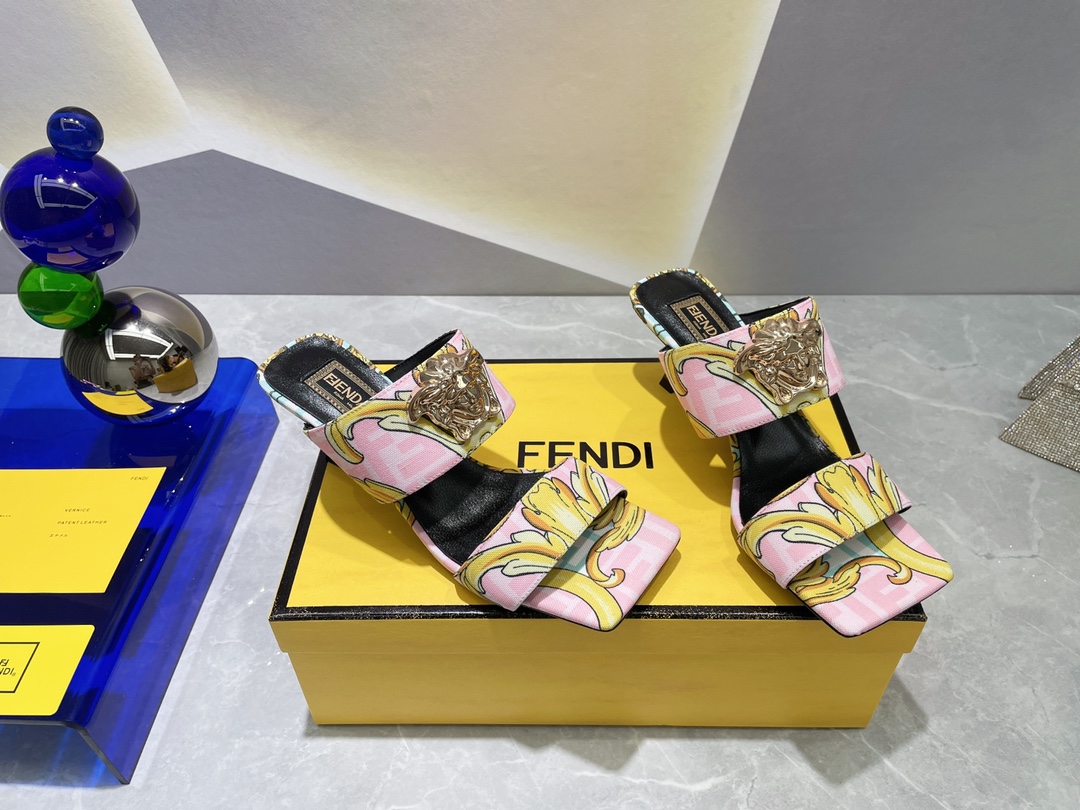 F**di×versace heels-6cm