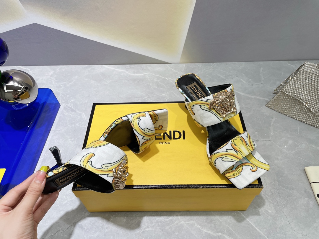 F**di×versace heels-6cm