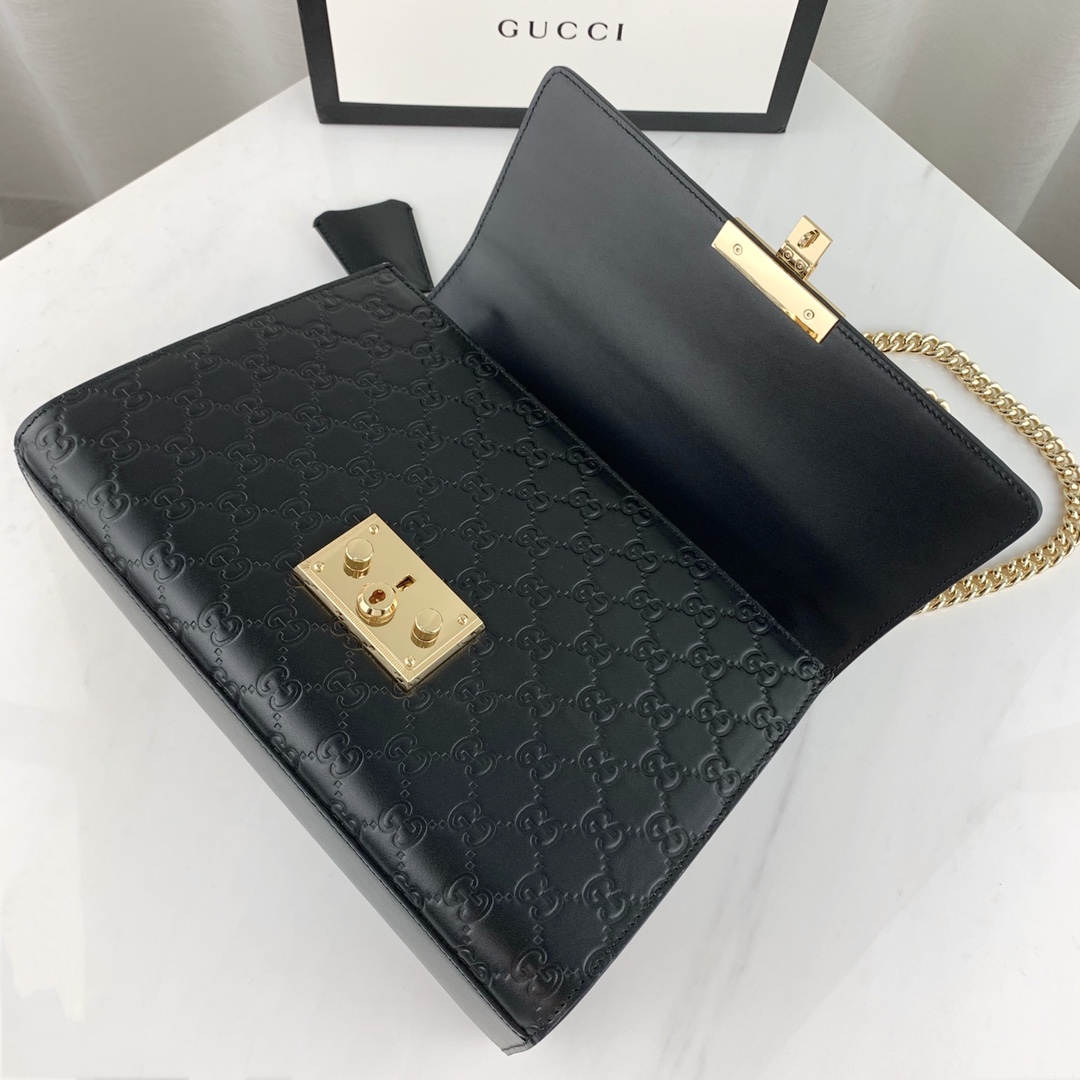 G*u*i padlock bag-30x19x9cm