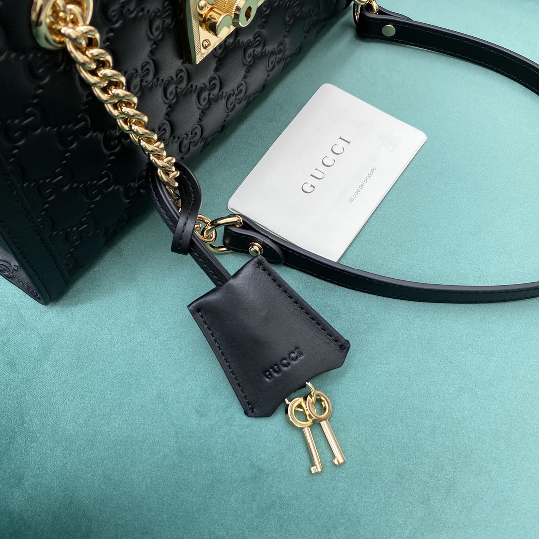 G*u*i padlock bag-26*18*10cm
