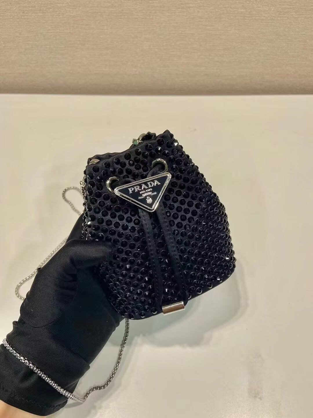 Pra*am mini bucket bag-1bd016-15*13*7cm
