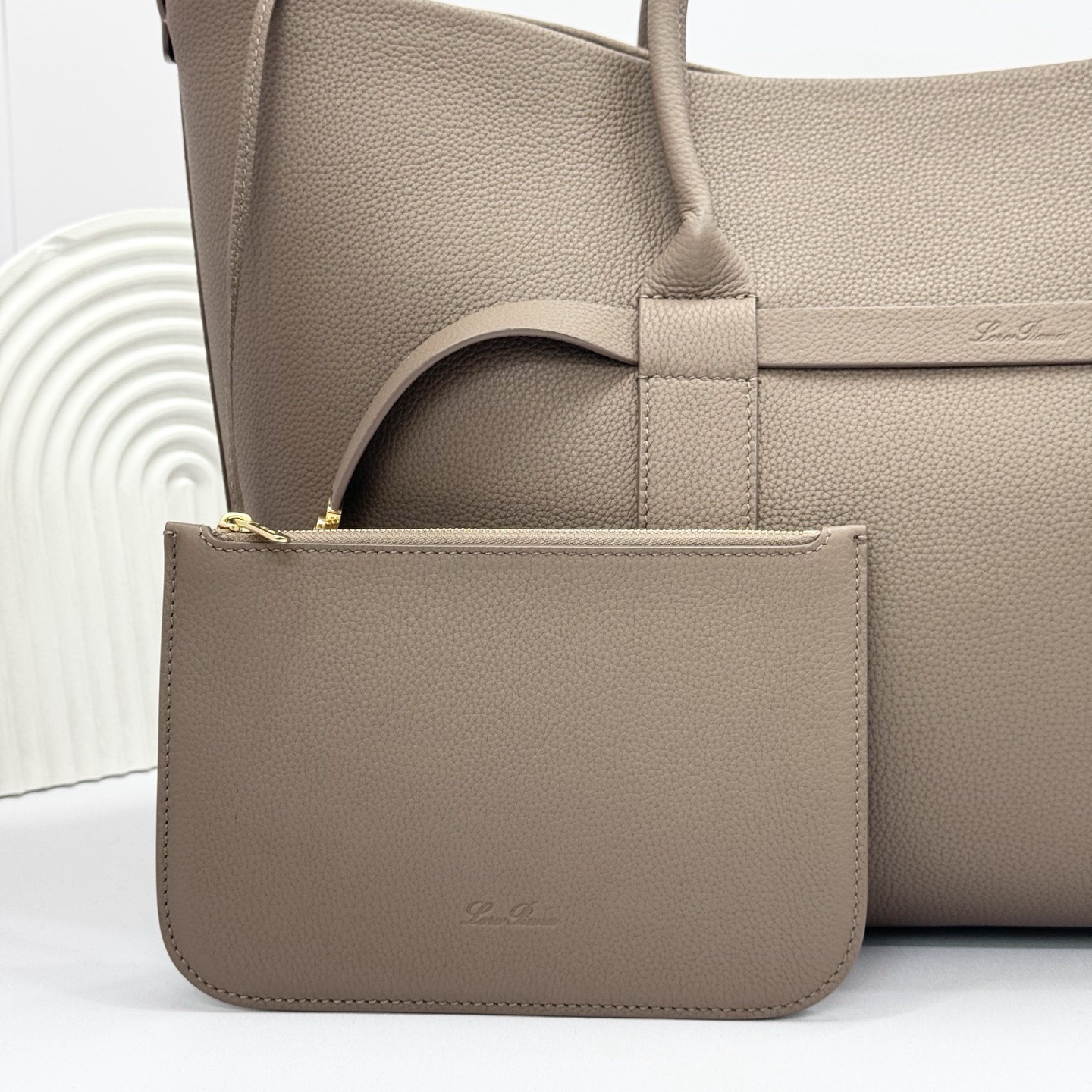 L0r0 P1ana ghiera shopper bag-40*26*18cm