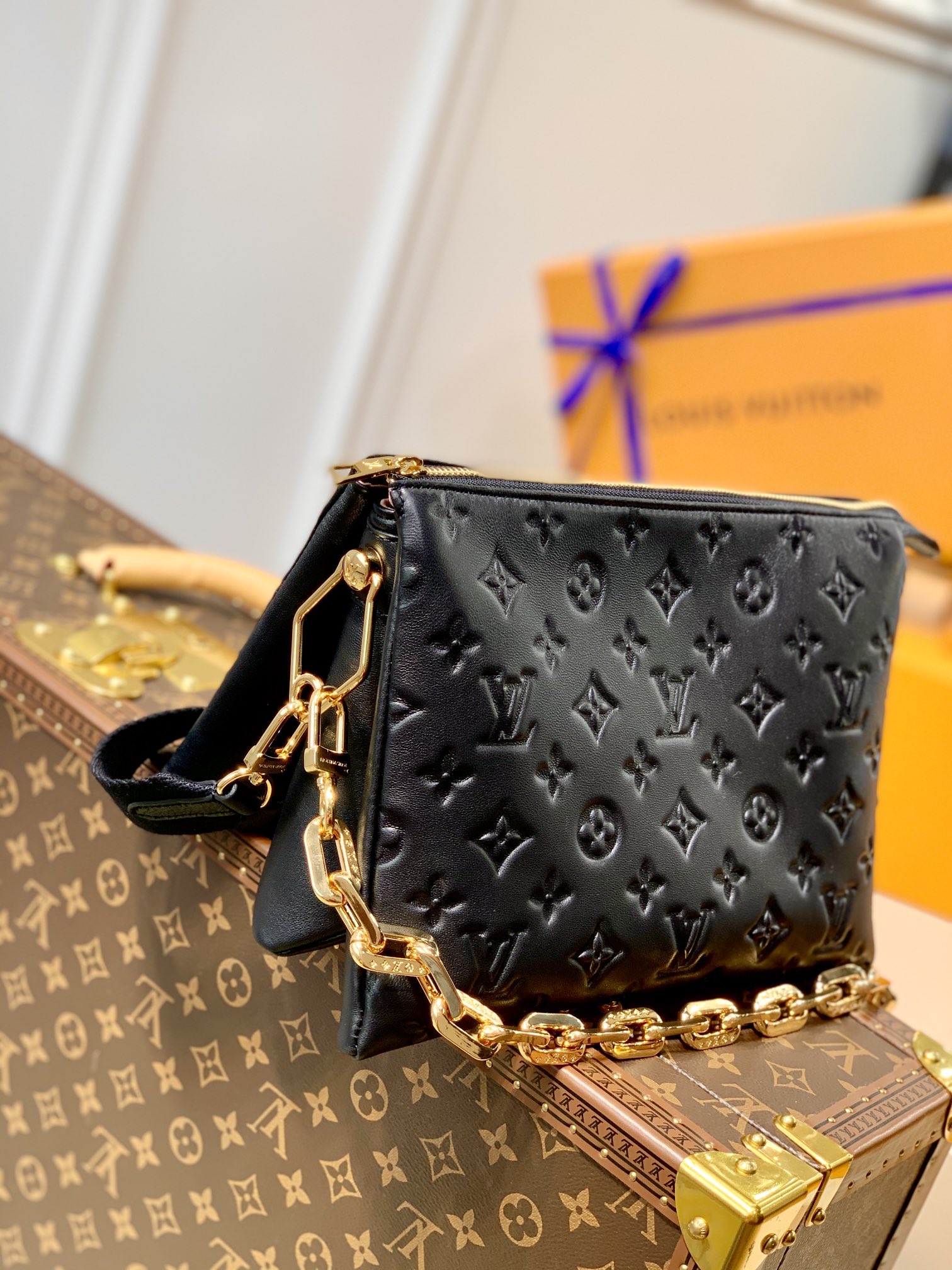 l0*is V*t0n coussin handbags-29.5×13.5×21cm