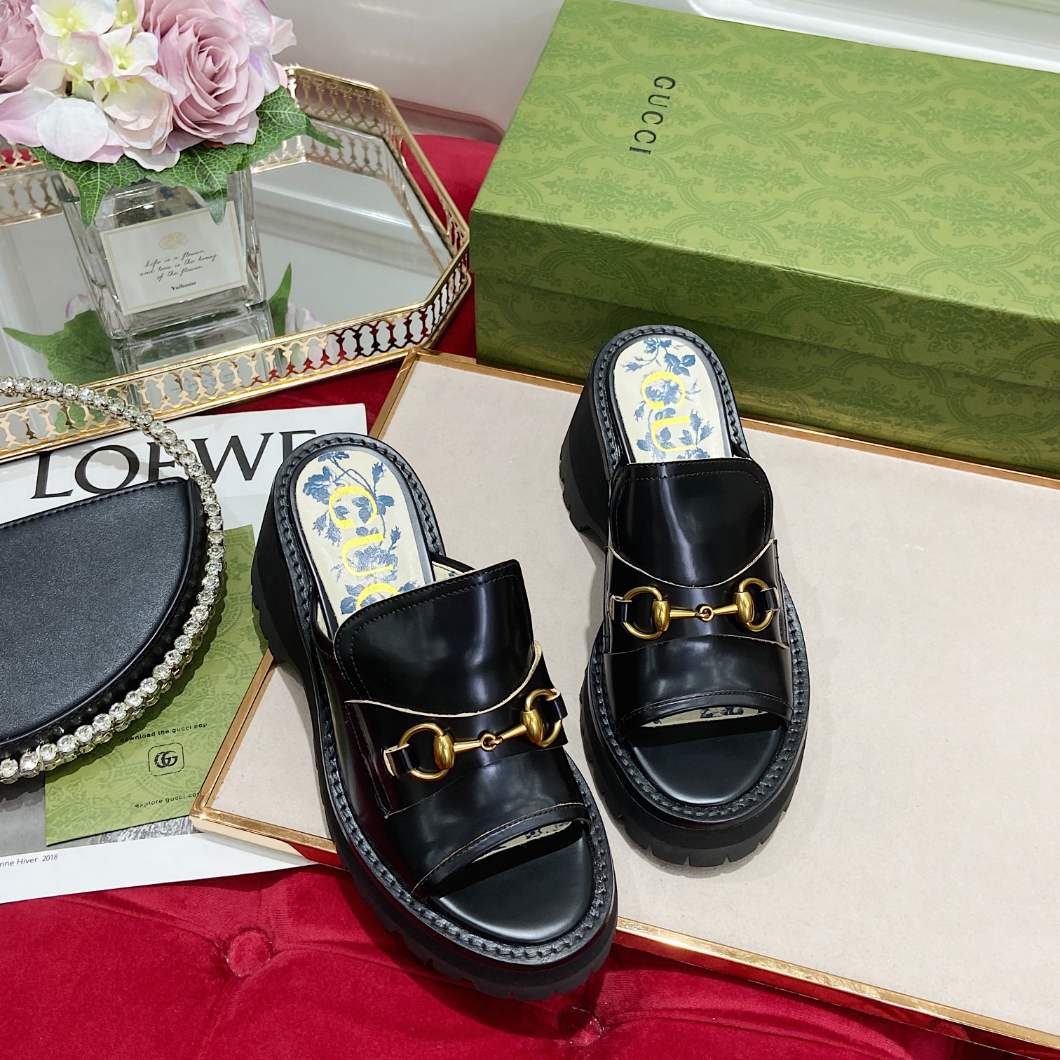 G*u*i sandals-6cm