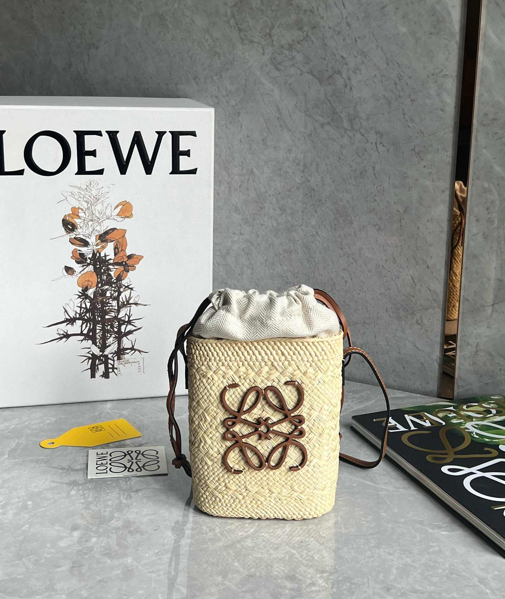 Lowee Anagram Basket Bag-22X14X6CM