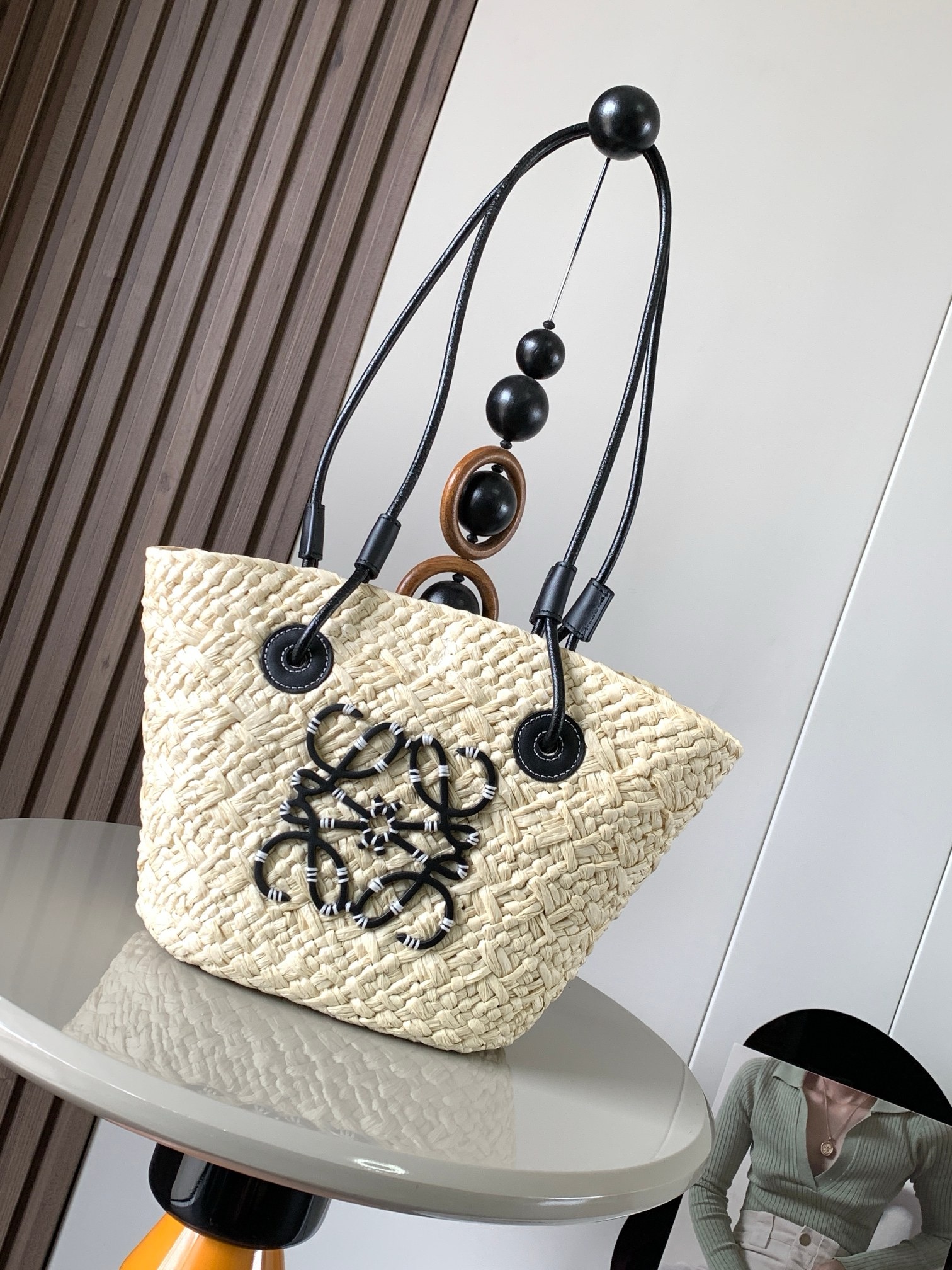 L0ew* anagram basket tote-34*16.5*13cm