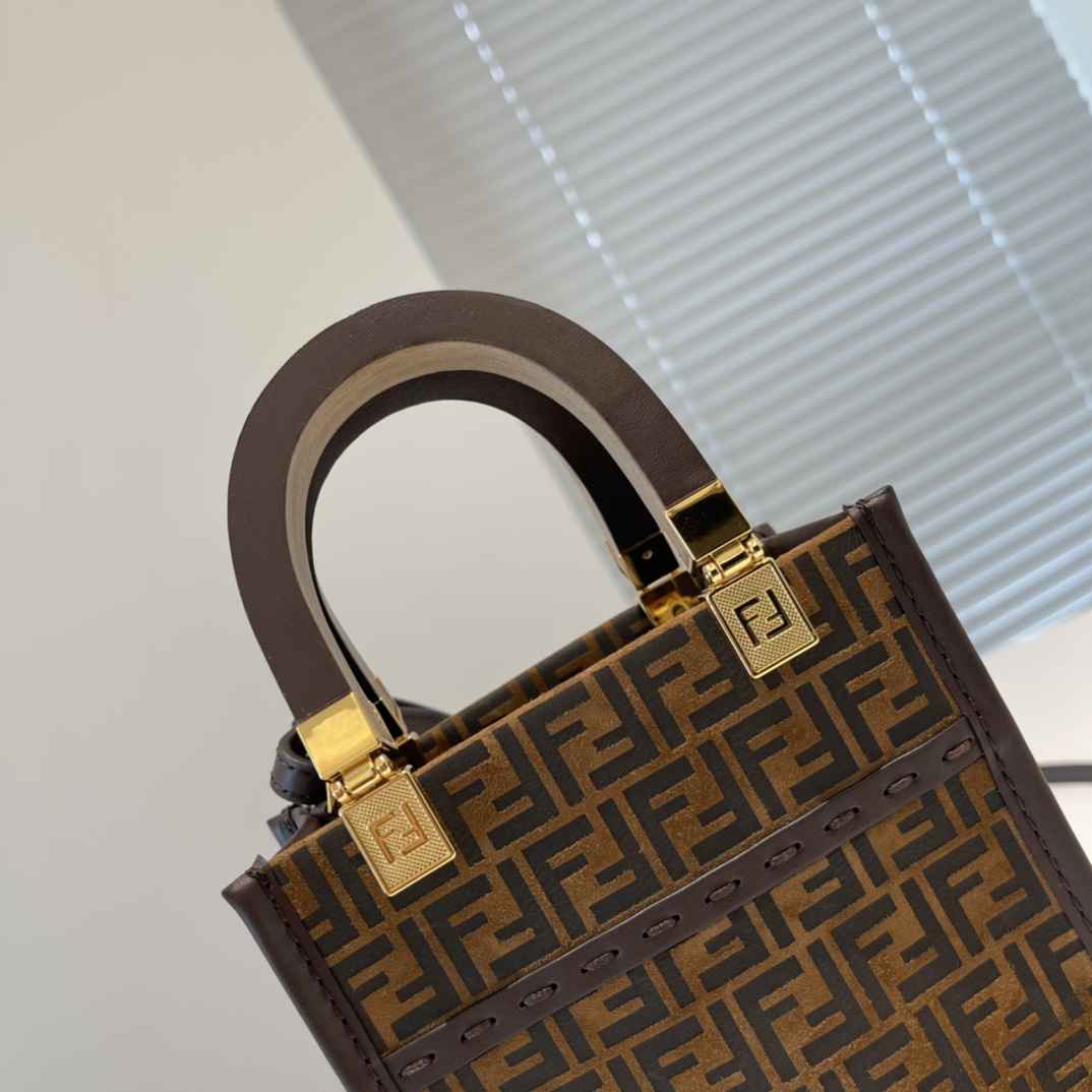 F**di sunshine mini tote -13x6.5x18cm