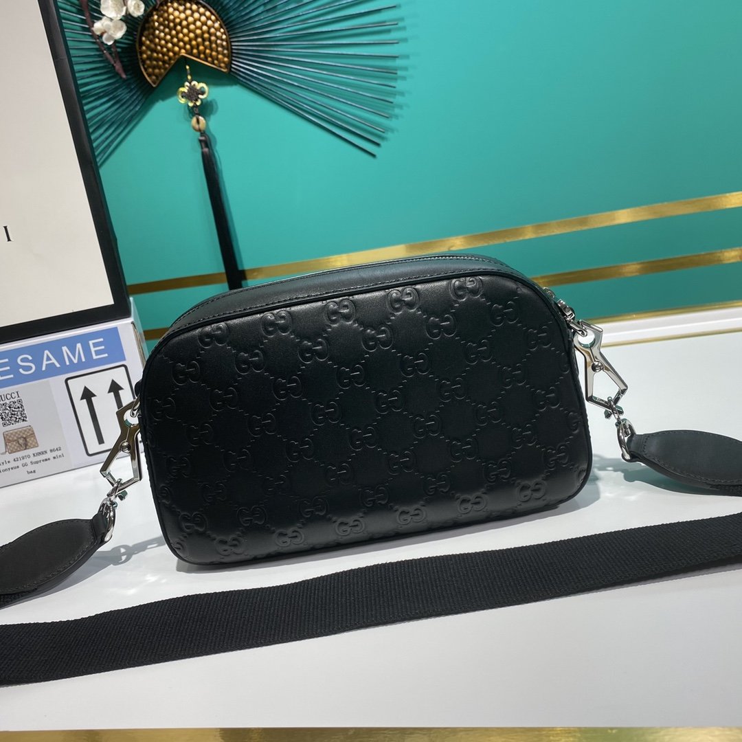 G*u*i gg embossed crossbody bag-24*14*7cm