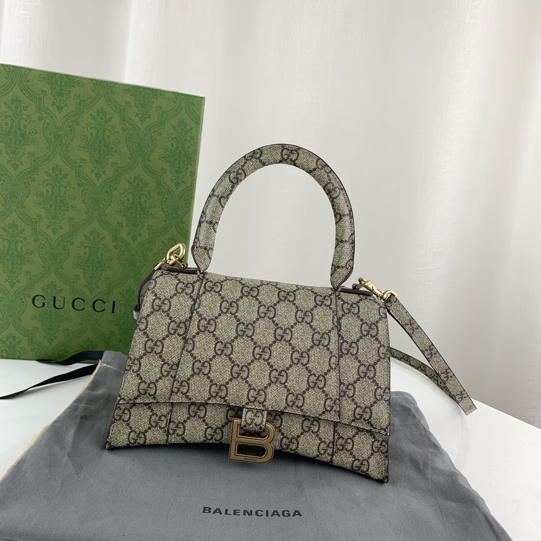 G*u*i&ba*len*cia*ga hourglass bag-22.5*14.5*10cm