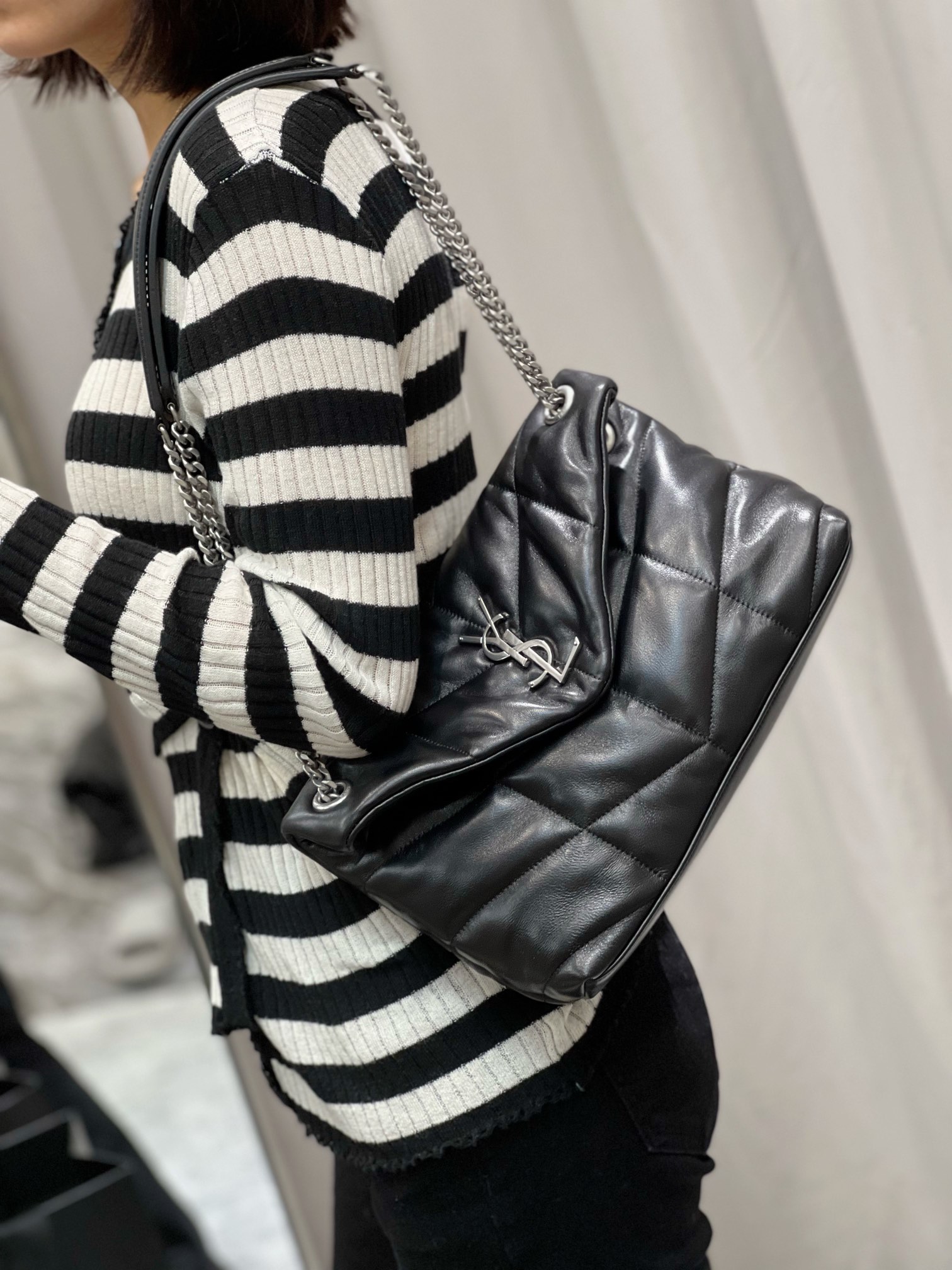 Y*L loulou puffer-lambskin leather