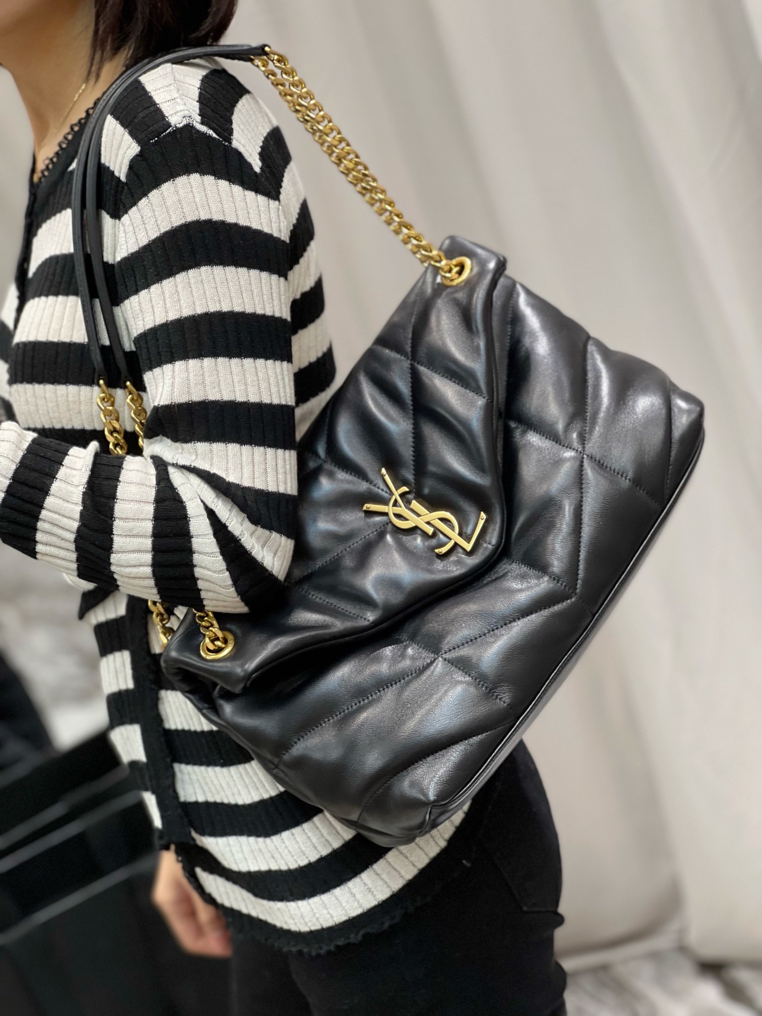 Y*L loulou puffer-lambskin leather