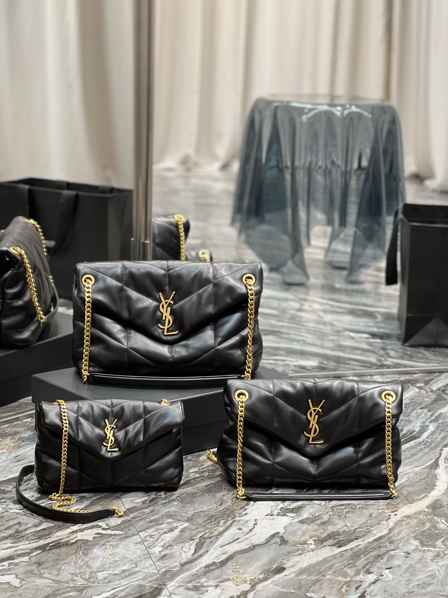 Y*L loulou puffer-lambskin leather