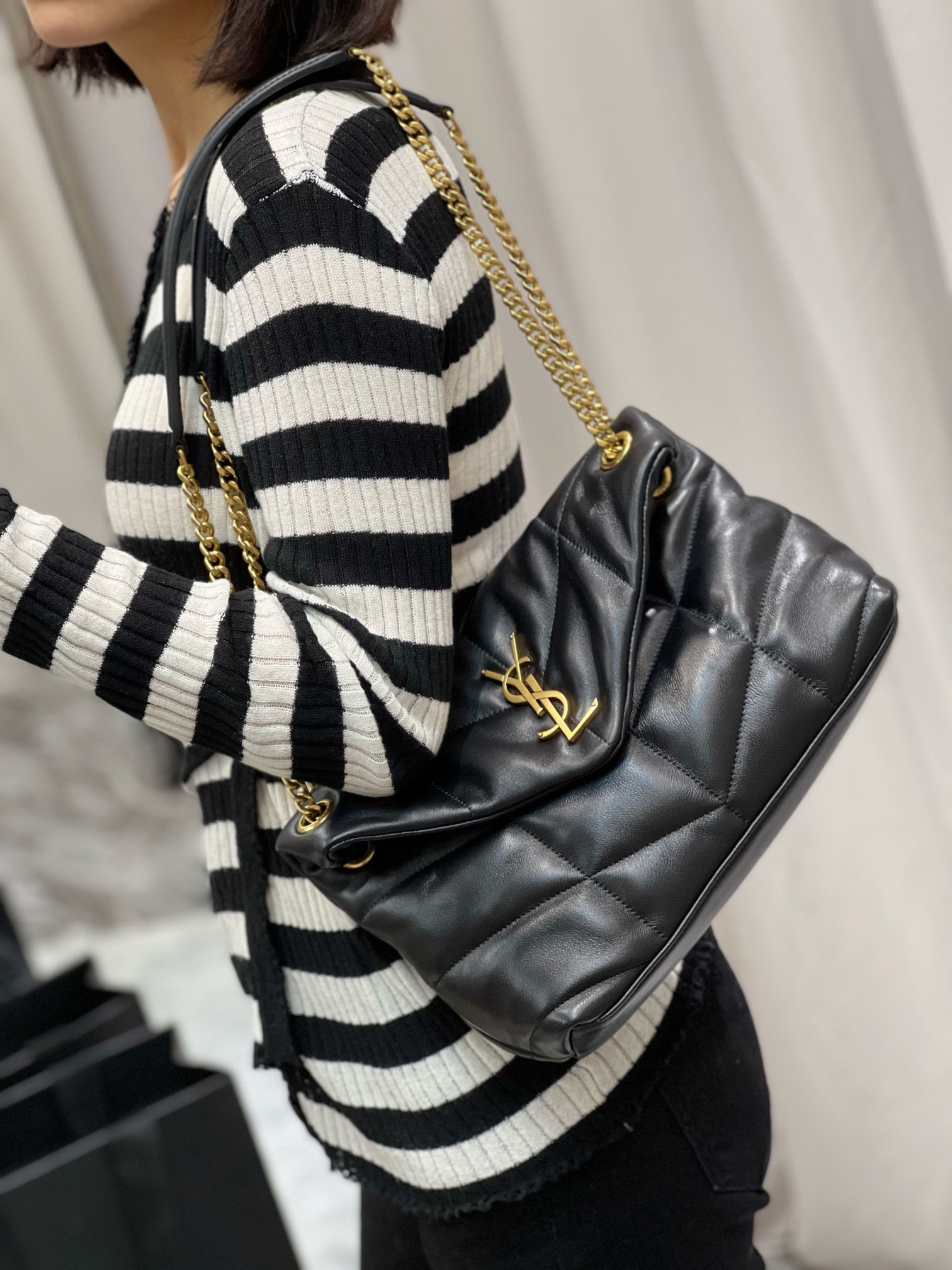 Y*L loulou puffer-lambskin leather