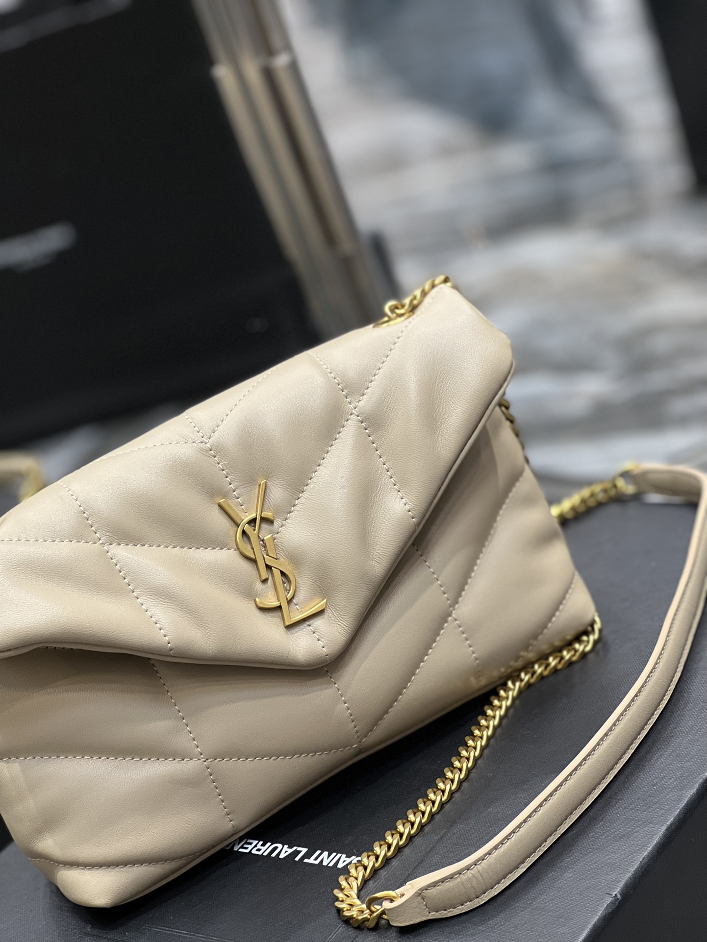 Y*L loulou puffer-lambskin leather
